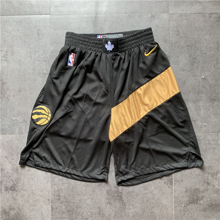 Men NBA Toronto Raptors Black Nike Shorts 0416->toronto raptors->NBA Jersey